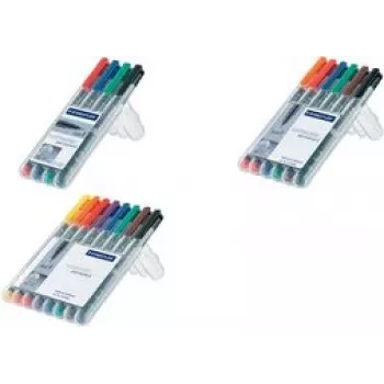 Permanentinis markeris Staedtler 314 WP4 juoda, mėlyna, žalia, raudona