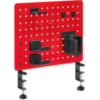 VALUE Pegboard laikiklis žaidėjams su spaustuku raudonas (17.99.0099)