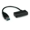 ROLINE USB 3.0 į SATA adapteris – saugyklos valdiklis – 6,4 cm, 8,9 cm (2,5, 3,5 colio) – SATA 6 Gb/s – 600 MB/s – USB 3.0 – juodas (12.02.1043)