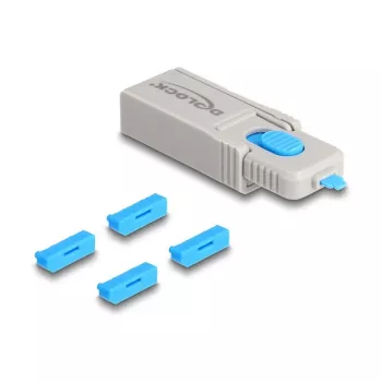 DeLOCK 20927 4 vnt. DisplayPort jungčių blokavimo rinkinys su užrakinimo įrankiu