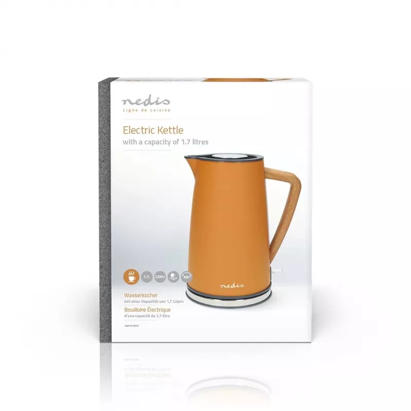 Elektrinis virdulys Nedis KAWK510EOR 1,7 l 2200 W Oranžinis