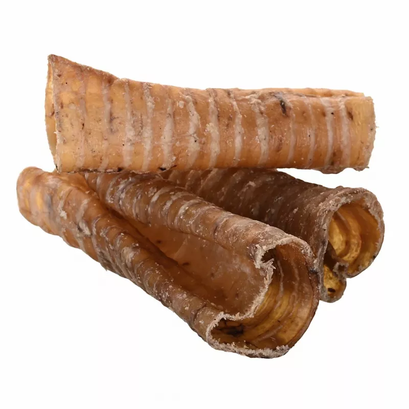 Šunų skanėstas PETITTO Jaučio trachėja 1 kg - natūralus kramtomasis kaulas