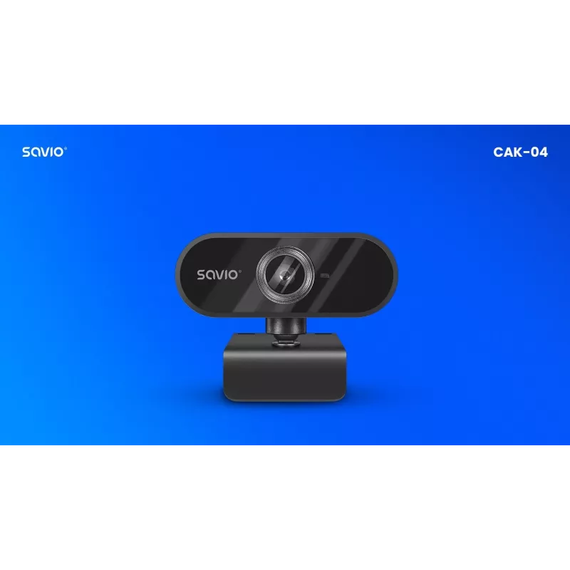 Savio CAK-04 internetinė kamera 720 MP 1280 x 720 pikselių USB Juoda