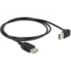 USB kabelis DeLOCK 1 m USB 2.0-A į USB 2.0-A juodas