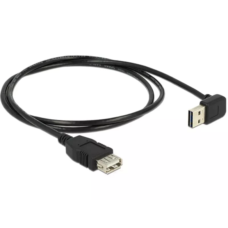 USB kabelis DeLOCK 1 m USB 2.0-A į USB 2.0-A juodas