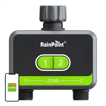 Laistymo valdiklis RainPoint HTV210B 2 zonų su programėlės valdymu