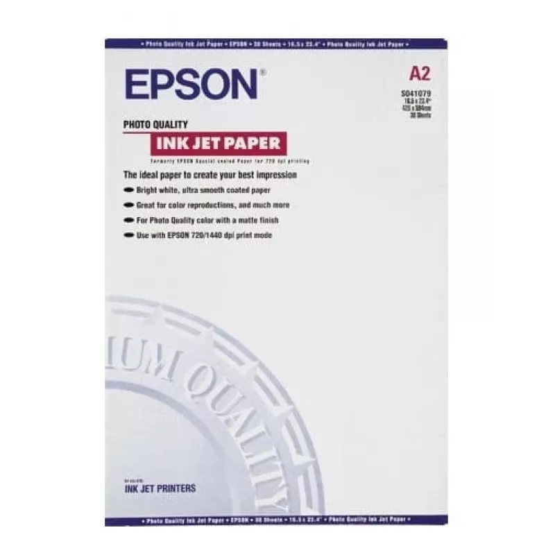 Epson Photo Quality Ink Jet popierius, DIN A2, 102 g/m², 30 lapų