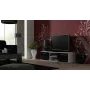 Cama Meble SOHO 140 TV komoda, balta/juoda blizgi