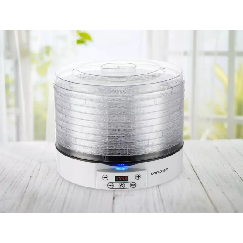 Džiovintuvas maistui Concept Solution SO2020, 500 W, LED ekranas, sidabrinis, 220–240 V, 3,3 cm grotelių skersmuo