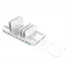 Įkrovimo stotelė Unitek Y-2190A — 10× USB prievadai (8×USB 2.0 + 2×USB 3.2 Gen1), belaidis įkrovimas, 96 W galia