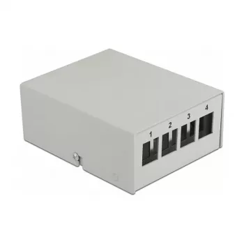 Keystone skydelis DeLOCK 43407 4 prievadai pilkas