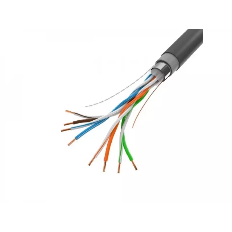 Lanberg LCF5-21CU-0305-BK Cat5e F/UTP išorinis instaliacinis kabelis, vienasmenis varis, 305 m, juodas