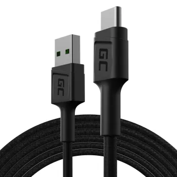 USB Laidas Green Cell KABGC19 USB 2.0 2 m USB A – USB C Juodas