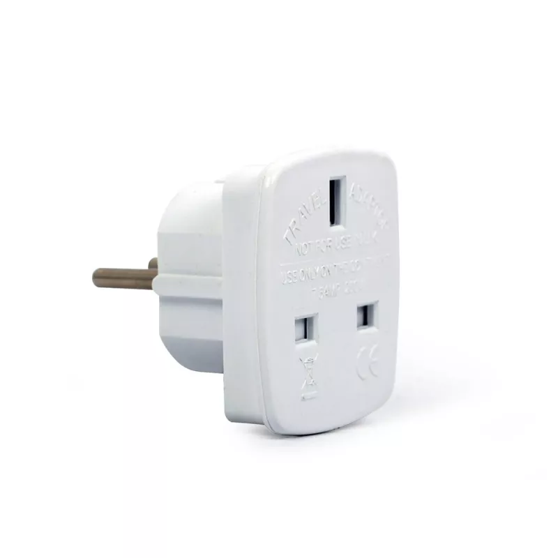 Gembird Cablexpert a-AC-UKEU-001 - Maitinimo adapteris - Jungtis (S) prie Kištuko (W) - Baltas - Jungtinė Karalystė, Europa