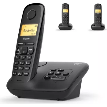 Belaidis DECT analoginis telefonas Gigaset A270A juodas