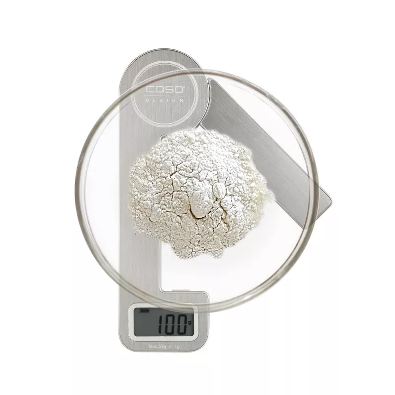 Caso KitchenEcostyle virtuvinės svarstyklės, nerūdijantis plienas, 5 kg, 1 g