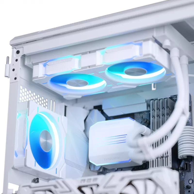 Phanteks Glacier One 240D30 DRGB procesoriaus viskas viename skystas aušintuvas 12 cm baltas 1 vnt.