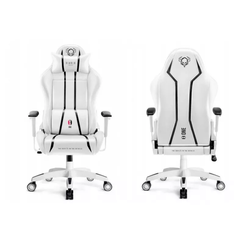 Kėdė Diablo X-ONE 2.0 Normal gaming balta ir juoda