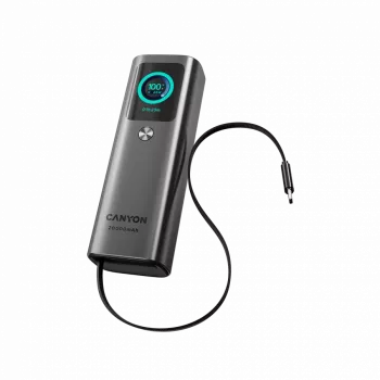 CANYON OnPower 265 20000mAh 165W Aliuminio dėklas Tamsiai pilka