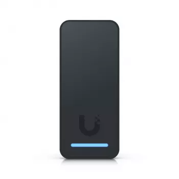 Ubiquiti Access Reader G2 juodas belaidis NFC kortelių skaitytuvas ir išėjimo prašymo įrenginys, 0.7 W garsiakalbis, 48 V PoE