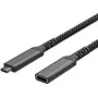 USB-C ilginimo laidas USB-C > USB-C lizdas 3.2 PD Textil 0,5m (FL31-74003)