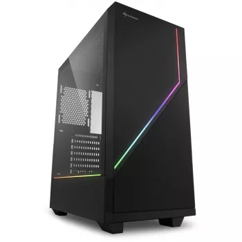 Sharkoon RGB FLOW - Midi bokštas - ATX - be maitinimo šaltinio - USB/Garsas