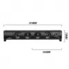2 in 1 PC garsiakalbis Soundbar kompiuteriui su RGB LED apšvietimu, stereo, USB, 2 x 3W, AUX 3.5 mm