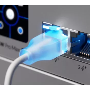 Tinklo jungiamasis laidas UBIQUITI UACC-Cable-Patch-EL Cat6 RJ-45 2.5GbE PoE++ 0,15 m peršviečiamas baltas (24 vnt.)