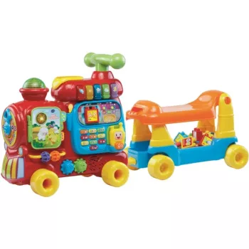VTech Baby 80-181904 ABC geležinkelis, stumdomas žaislas ant keturių ratų, 12–36 mėn.