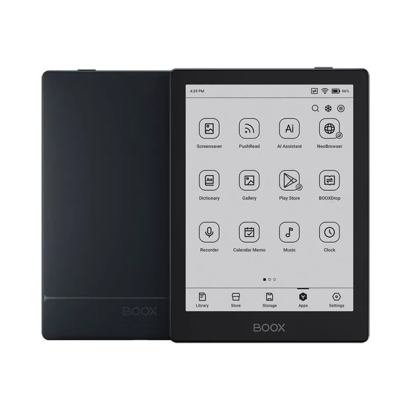 E-skaitmeninė knyga Onyx Boox Go 6, 6 colių (15,2 cm), 1448×1072 E-ink, 32 GB, 2 GB RAM, Android 11, dviejų juostų Wi-Fi, Bluetooth 5.0, MicroSD, USB-C, juoda