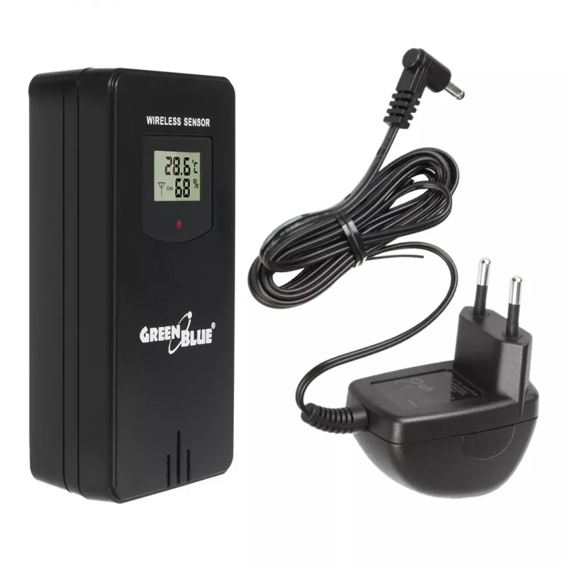 Belaidė orų stotelė GreenBlue GB540N – vidaus ir lauko temperatūros bei drėgmės stebėjimas