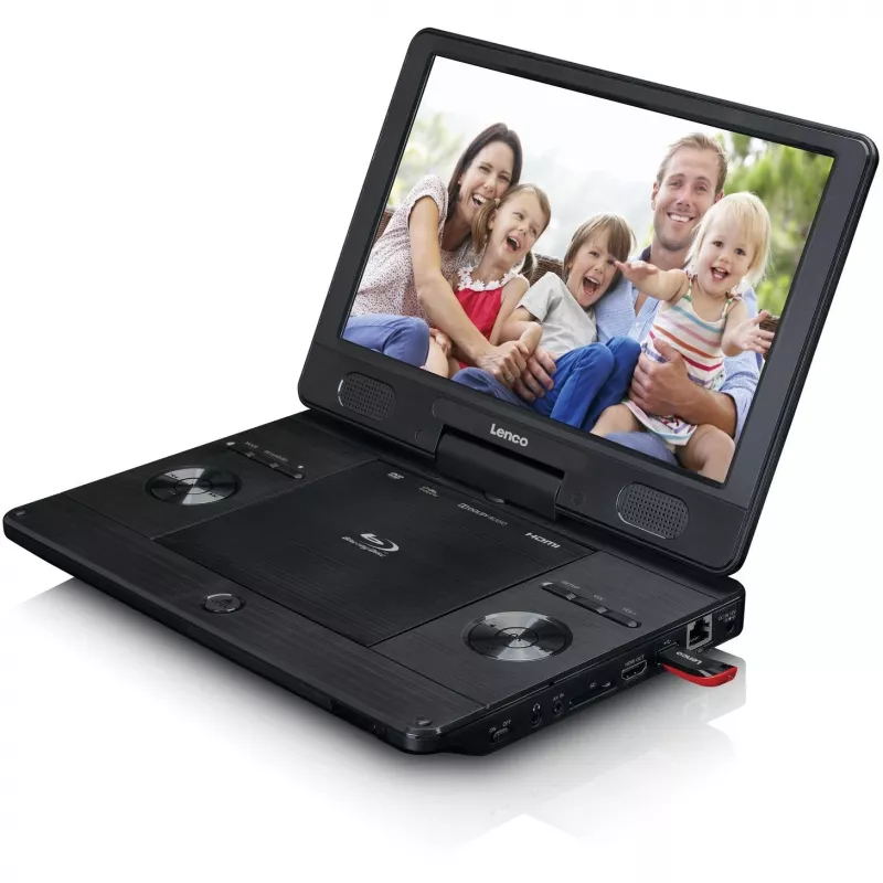 Lenco BRP-1150BK - Nešiojamas Blu-ray grotuvas - 29,5 cm (11,5 inch) ekranas - Juodas