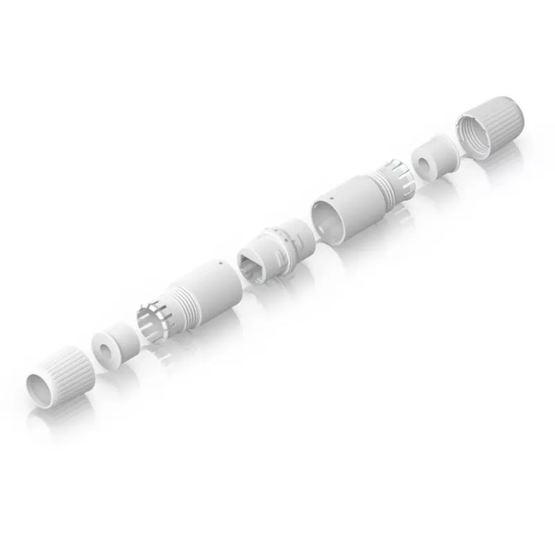 Ubiquiti UACC-RJ45-Coupler-C6A-Outdoor plokščias baltas RJ-45 jungtis 2 vnt.