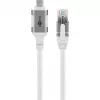Tinklo kabelis Goobay 74180 USB C RJ-45 Cat6 10 m Baltas