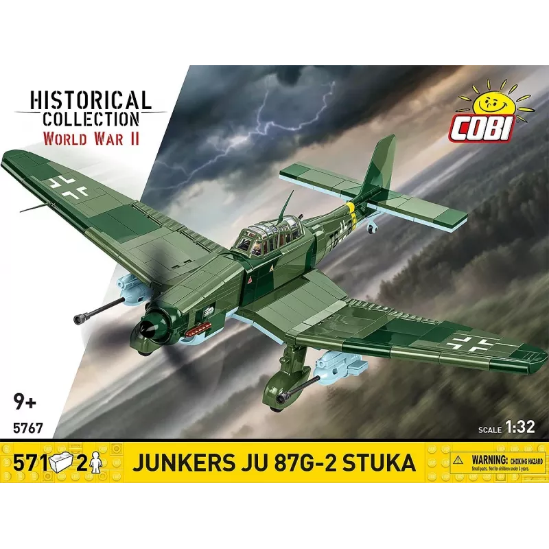 Konstruktorius Cobi Blocks Junkers JU 87G-2 Stuka 571 dalių modelio rinkinys