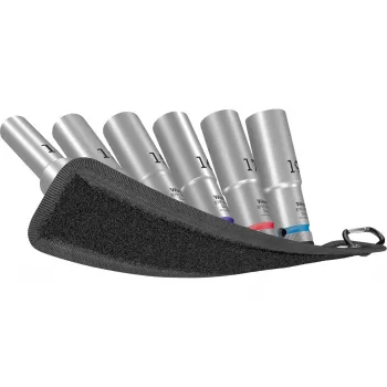 Veržliarakčių lizdų rinkinys Wera 05004565001 1/2 inch ilgi lizdai su tekstiliniu diržu