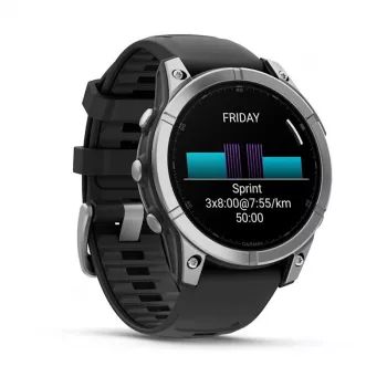 Garmin Fenix E 3,3 cm (1,3) AMOLED 47 mm Skaitmeninis 416 × 416 pikselių Liečiamas ekranas Nerūdijantis plienas Wi-Fi GPS (palydovas)