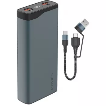 4Smarts VoltHub Pro 10000mAh 22.5W Power Bank su Quick Charge, PD, gunmetal *Select Edition*