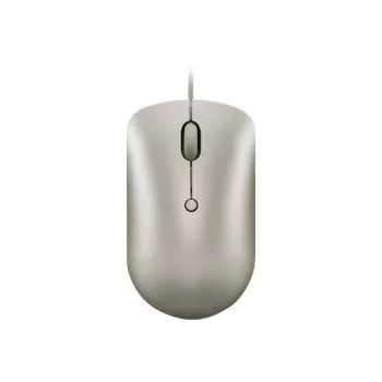 Laidinė biuro pelė Lenovo 540 ambidekstrinė USB Type-C optinė 2400 DPI smėlio spalvos