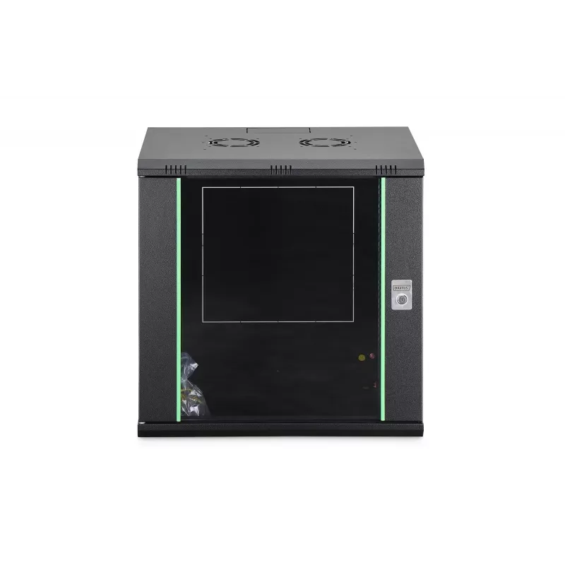 Sieninis stovo spintos korpusas DIGITUS Dynamic-N 12U, 600x450 mm (P×G), IP20, rakinamas, neišardytas
