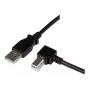 StarTech.com 3 m USB 2.0 A į stačiu kampu B laidas - vyras/vyras