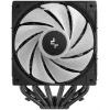 Oro aušintuvas DeepCool AG620 BK ARGB V2 — 120 mm dviejų ventiliatorių, 6 šilumos vamzdeliai, LGA 1700/AM4/AM5, juodas