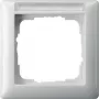 Gira Standard 55 baltas rėmelis be varžtų, termoplastikas, 80,7×80,7 mm, 11,4 mm storio