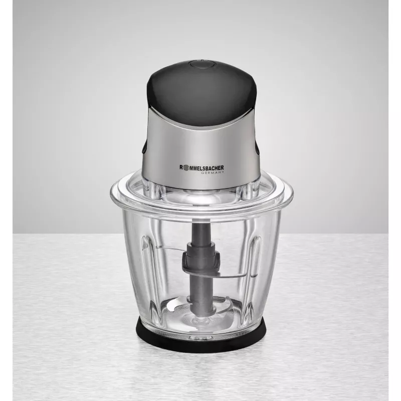 Elektrinis smulkintuvas Rommelsbacher MZ 500 – 1,5 L, 500 W, juodas nerūdijantis plienas