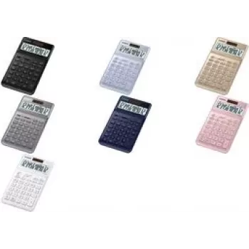 Casio JW-200SC - stalinis skaičiuotuvas - 12 skaitmenų - saulės elementas, baterija - juoda (JW-200SC-BK)
