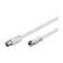 Wentronic Goobay SAT/Anteno jungiamasis laidas, baltas, 1,5 m – F kištukas IEC/koaksialinis kištukas (11726)