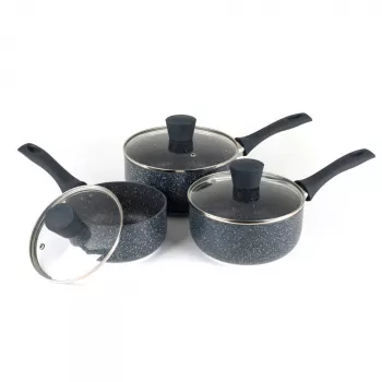 Puodų rinkinys Russell Hobbs Nightfall Stone 3 vnt. 16/18/20 cm nelipni danga