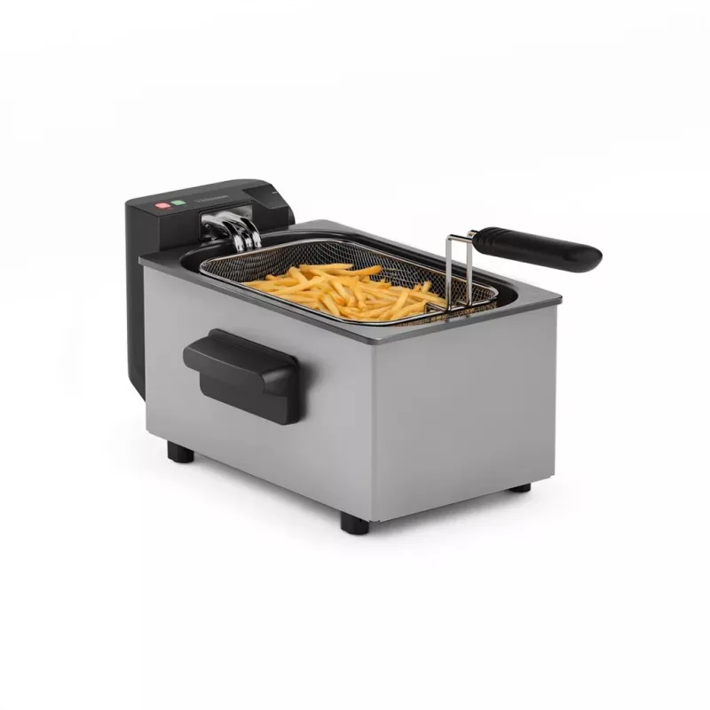 Tristar Deep Fryer FR-9338 | 2000 W | 3 L | Nerūdijantis plienas/Juoda