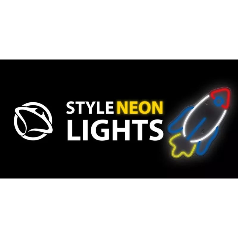 LED neoninis dekoratyvinis skydas MANTA SNL91MT Style RAKETA
