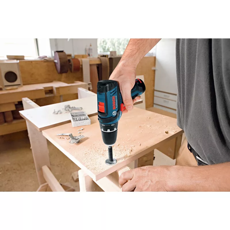 Bosch GSR 12V-15 Professional gręžtuvas-suktuvas 650 g Juoda, Mėlyna, Raudona, Sidabrinė